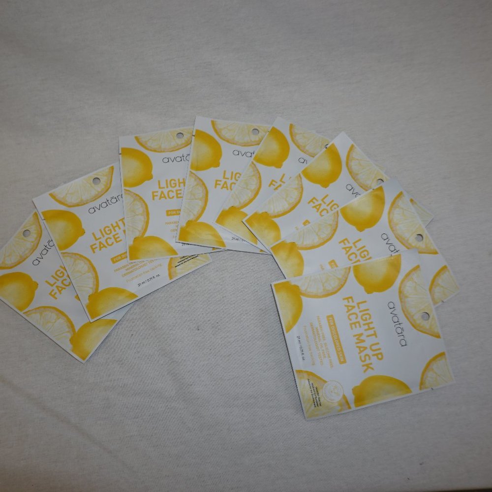 8 AVATARA Light up face Mask Sealed facial brightening sheet masks